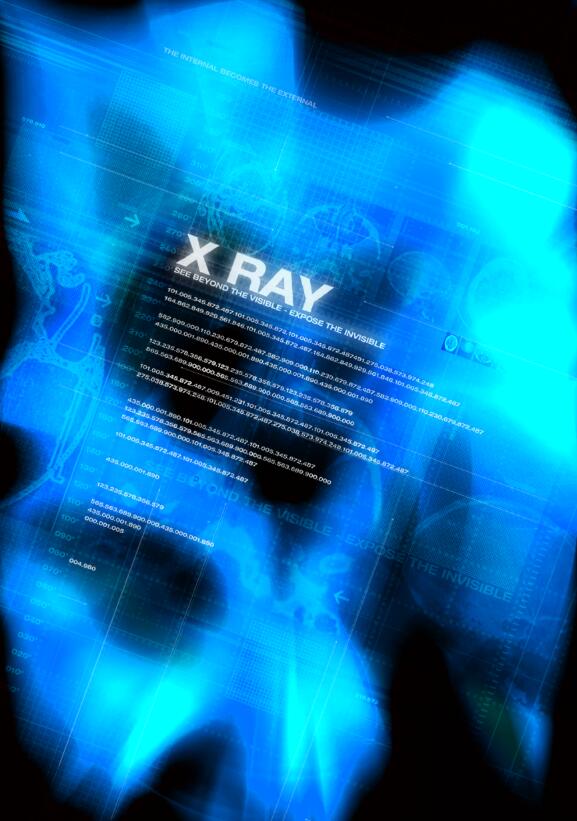 X射线数码抽象科技前卫数码背景设计